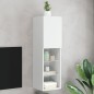 vidaXL TV-Schrank mit LED-Leuchten Weiß 30,5x30x102 cm vidaXL TV-Schrank mit LED-Leuchten Weiß 30,5x30x102 cm