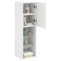 vidaXL TV-Schrank mit LED-Leuchten Weiß 30,5x30x102 cm vidaXL TV-Schrank mit LED-Leuchten Weiß 30,5x30x102 cm