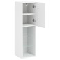 vidaXL TV-Schrank mit LED-Leuchten Weiß 30,5x30x102 cm vidaXL TV-Schrank mit LED-Leuchten Weiß 30,5x30x102 cm