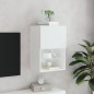 vidaXL TV-Schrank mit LED-Leuchten Weiß 40,5x30x60 cm vidaXL TV-Schrank mit LED-Leuchten Weiß 40,5x30x60 cm