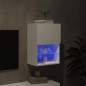 vidaXL TV-Schrank mit LED-Leuchten Weiß 40,5x30x60 cm vidaXL TV-Schrank mit LED-Leuchten Weiß 40,5x30x60 cm