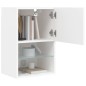 vidaXL TV-Schrank mit LED-Leuchten Weiß 40,5x30x60 cm vidaXL TV-Schrank mit LED-Leuchten Weiß 40,5x30x60 cm