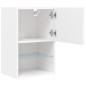vidaXL TV-Schrank mit LED-Leuchten Weiß 40,5x30x60 cm vidaXL TV-Schrank mit LED-Leuchten Weiß 40,5x30x60 cm