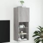 vidaXL TV-Schrank mit LED-Leuchten Grau Sonoma 40,5x30x102 cm vidaXL TV-Schrank mit LED-Leuchten Grau Sonoma 40,5x30x102 cm