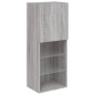 vidaXL TV-Schrank mit LED-Leuchten Grau Sonoma 40,5x30x102 cm vidaXL TV-Schrank mit LED-Leuchten Grau Sonoma 40,5x30x102 cm