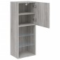 vidaXL TV-Schrank mit LED-Leuchten Grau Sonoma 40,5x30x102 cm vidaXL TV-Schrank mit LED-Leuchten Grau Sonoma 40,5x30x102 cm