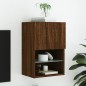 vidaXL TV-Schrank mit LED-Leuchten Braun Eichen-Optik 40,5x30x60 cm vidaXL TV-Schrank mit LED-Leuchten Braun Eichen-Optik 40,5x30x60 cm