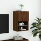 vidaXL TV-Schrank mit LED-Leuchten Braun Eichen-Optik 40,5x30x60 cm vidaXL TV-Schrank mit LED-Leuchten Braun Eichen-Optik 40,5x30x60 cm