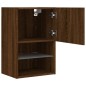 vidaXL TV-Schrank mit LED-Leuchten Braun Eichen-Optik 40,5x30x60 cm vidaXL TV-Schrank mit LED-Leuchten Braun Eichen-Optik 40,5x30x60 cm