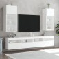 vidaXL TV-Schrank mit LED-Leuchten Weiß 40,5x30x90 cm vidaXL TV-Schrank mit LED-Leuchten Weiß 40,5x30x90 cm
