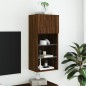 vidaXL TV-Schrank mit LED-Leuchten Braun Eichen-Optik 40,5x30x90 cm vidaXL TV-Schrank mit LED-Leuchten Braun Eichen-Optik 40,5x30x90 cm