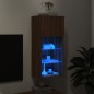 vidaXL TV-Schrank mit LED-Leuchten Braun Eichen-Optik 40,5x30x90 cm vidaXL TV-Schrank mit LED-Leuchten Braun Eichen-Optik 40,5x30x90 cm