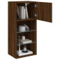 vidaXL TV-Schrank mit LED-Leuchten Braun Eichen-Optik 40,5x30x90 cm vidaXL TV-Schrank mit LED-Leuchten Braun Eichen-Optik 40,5x30x90 cm