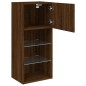 vidaXL TV-Schrank mit LED-Leuchten Braun Eichen-Optik 40,5x30x90 cm vidaXL TV-Schrank mit LED-Leuchten Braun Eichen-Optik 40,5x30x90 cm