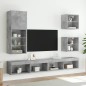 vidaXL TV-Schrank mit LED-Leuchten Betongrau 40,5x30x102 cm vidaXL TV-Schrank mit LED-Leuchten Betongrau 40,5x30x102 cm