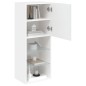 vidaXL TV-Schrank mit LED-Leuchten Weiß 40,5x30x102 cm vidaXL TV-Schrank mit LED-Leuchten Weiß 40,5x30x102 cm