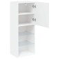 vidaXL TV-Schrank mit LED-Leuchten Weiß 40,5x30x102 cm vidaXL TV-Schrank mit LED-Leuchten Weiß 40,5x30x102 cm