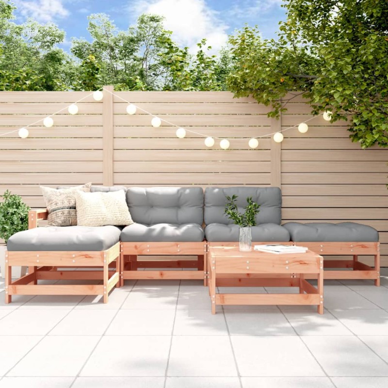 vidaXL 6-tlg. Garten-Lounge-Set Massivholz Douglasie vidaXL 6-tlg. Garten-Lounge-Set Massivholz Douglasie