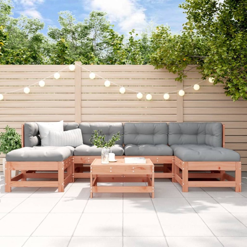 vidaXL 7-tlg. Garten-Lounge-Set Massivholz Douglasie vidaXL 7-tlg. Garten-Lounge-Set Massivholz Douglasie