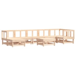 vidaXL 8-tlg. Garten-Lounge-Set Massivholz Kiefer