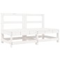 vidaXL 6-tlg. Garten-Lounge-Set Weiß Massivholz Kiefer vidaXL 6-tlg. Garten-Lounge-Set Weiß Massivholz Kiefer