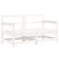 vidaXL 6-tlg. Garten-Lounge-Set Weiß Massivholz Kiefer vidaXL 6-tlg. Garten-Lounge-Set Weiß Massivholz Kiefer