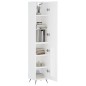 vidaXL Highboard Weiß 34,5x34x180 cm Holzwerkstoff vidaXL Highboard Weiß 34,5x34x180 cm Holzwerkstoff
