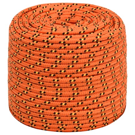 vidaXL Bootsseil Orange 10 mm 250 m Polypropylen