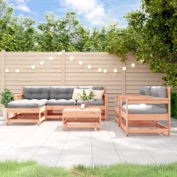 vidaXL 7-tlg. Garten-Lounge-Set Massivholz Douglasie