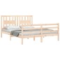 vidaXL Massivholzbett mit Kopfteil 160x200 cm vidaXL Massivholzbett mit Kopfteil 160x200 cm