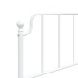 vidaXL Bettgestell mit Kopfteil Metall Weiß 75x190 cm vidaXL Bettgestell mit Kopfteil Metall Weiß 75x190 cm