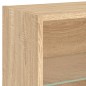 vidaXL Wand-Nachttisch mit LED-Leuchten Sonoma-Eiche vidaXL Wand-Nachttisch mit LED-Leuchten Sonoma-Eiche