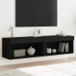 vidaXL TV-Schränke mit LED-Leuchten 2 Stk. Schwarz 60x30x30 cm vidaXL TV-Schränke mit LED-Leuchten 2 Stk. Schwarz 60x30x30 cm