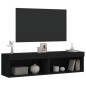 vidaXL TV-Schränke mit LED-Leuchten 2 Stk. Schwarz 60x30x30 cm vidaXL TV-Schränke mit LED-Leuchten 2 Stk. Schwarz 60x30x30 cm