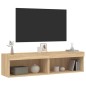 vidaXL TV-Schränke mit LED-Leuchten 2 Stk. Sonoma-Eiche 60x30x30 cm vidaXL TV-Schränke mit LED-Leuchten 2 Stk. Sonoma-Eiche 60x30x30 cm