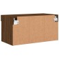 vidaXL TV-Schrank mit LED-Leuchten Braun Eichen-Optik 60x30x30 cm vidaXL TV-Schrank mit LED-Leuchten Braun Eichen-Optik 60x30x30 cm