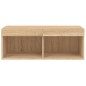 vidaXL TV-Schrank mit LED-Leuchten Sonoma-Eiche 80x30x30 cm vidaXL TV-Schrank mit LED-Leuchten Sonoma-Eiche 80x30x30 cm