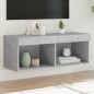 vidaXL TV-Schrank mit LED-Leuchten Betongrau 80x30x30 cm vidaXL TV-Schrank mit LED-Leuchten Betongrau 80x30x30 cm