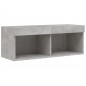 vidaXL TV-Schrank mit LED-Leuchten Betongrau 80x30x30 cm vidaXL TV-Schrank mit LED-Leuchten Betongrau 80x30x30 cm