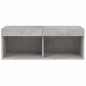 vidaXL TV-Schrank mit LED-Leuchten Betongrau 80x30x30 cm vidaXL TV-Schrank mit LED-Leuchten Betongrau 80x30x30 cm
