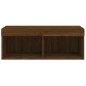 vidaXL TV-Schrank mit LED-Leuchten Braun Eichen-Optik 80x30x30 cm vidaXL TV-Schrank mit LED-Leuchten Braun Eichen-Optik 80x30x30 cm