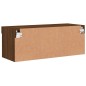 vidaXL TV-Schrank mit LED-Leuchten Braun Eichen-Optik 80x30x30 cm vidaXL TV-Schrank mit LED-Leuchten Braun Eichen-Optik 80x30x30 cm