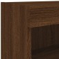 vidaXL TV-Schrank mit LED-Leuchten Braun Eichen-Optik 80x30x30 cm vidaXL TV-Schrank mit LED-Leuchten Braun Eichen-Optik 80x30x30 cm