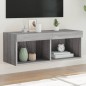 vidaXL TV-Schrank mit LED-Leuchten Grau Sonoma 80x30x30 cm vidaXL TV-Schrank mit LED-Leuchten Grau Sonoma 80x30x30 cm