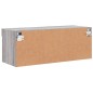 vidaXL TV-Schrank mit LED-Leuchten Grau Sonoma 80x30x30 cm vidaXL TV-Schrank mit LED-Leuchten Grau Sonoma 80x30x30 cm
