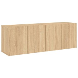 vidaXL TV-Wandschränke 2 Stk. Sonoma-Eiche 60x30x41 cm