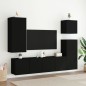 vidaXL TV-Wandschränke 2 Stk. Schwarz 80x30x41 cm vidaXL TV-Wandschränke 2 Stk. Schwarz 80x30x41 cm