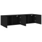 vidaXL TV-Wandschränke 2 Stk. Schwarz 80x30x41 cm vidaXL TV-Wandschränke 2 Stk. Schwarz 80x30x41 cm