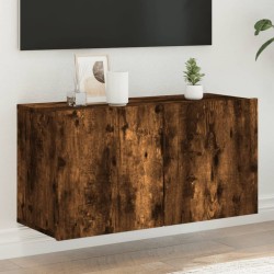 vidaXL TV-Wandschrank Räuchereiche 80x30x41 cm