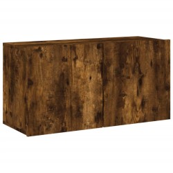 vidaXL TV-Wandschrank Räuchereiche 80x30x41 cm